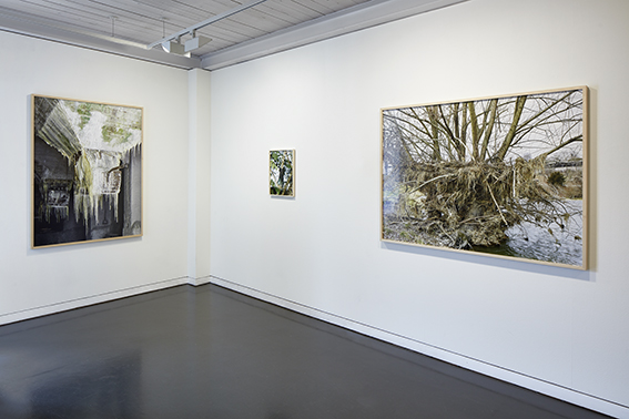 Ausstellungsansicht, Mittelgeschoss im Trudelhaus Baden, 
Georg Aerni 