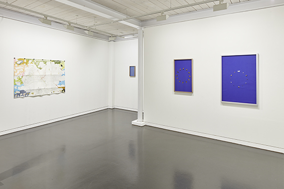 Ausstellungsansicht, Mittelgeschoss im Trudelhaus Baden 
Manuela Morales Dèlano und Esther Ernst